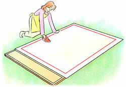 周囲を接着する