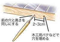 とい受け金具の付け替え