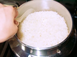 釜でおいしいご飯を炊こう
