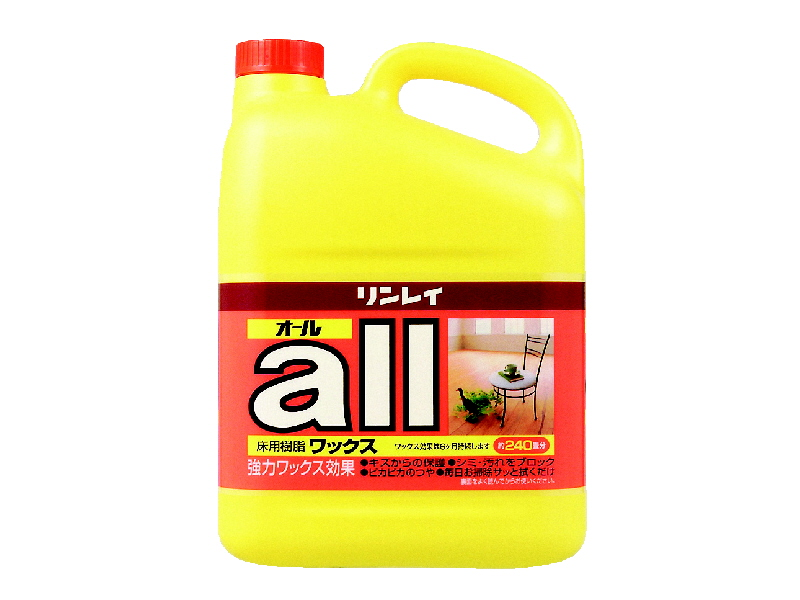 リンレイ　床用樹脂ワックス　オール　４Ｌ