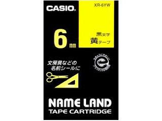 カシオ ネームランドテープ XR-6YW