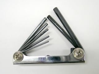 マルビー 6角棒レンチ ナイフシキ 7本セット