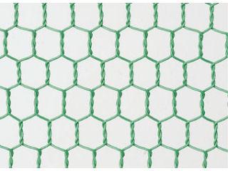 ビニール亀甲網　２０×１０　４５ｃｍ巾　緑
