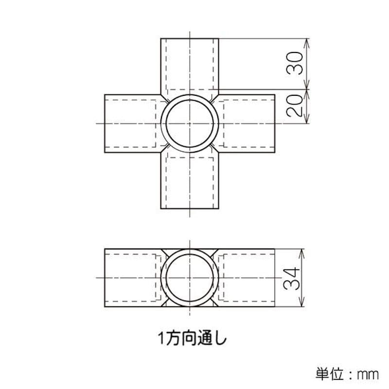 イレクタージョイント　Ｊ－１２１Ｂ　Ｓ　アイボリー