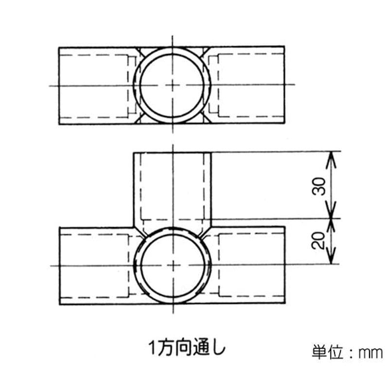 イレクタージョイント　Ｊ－１２５Ｂ　Ｓ　アイボリー