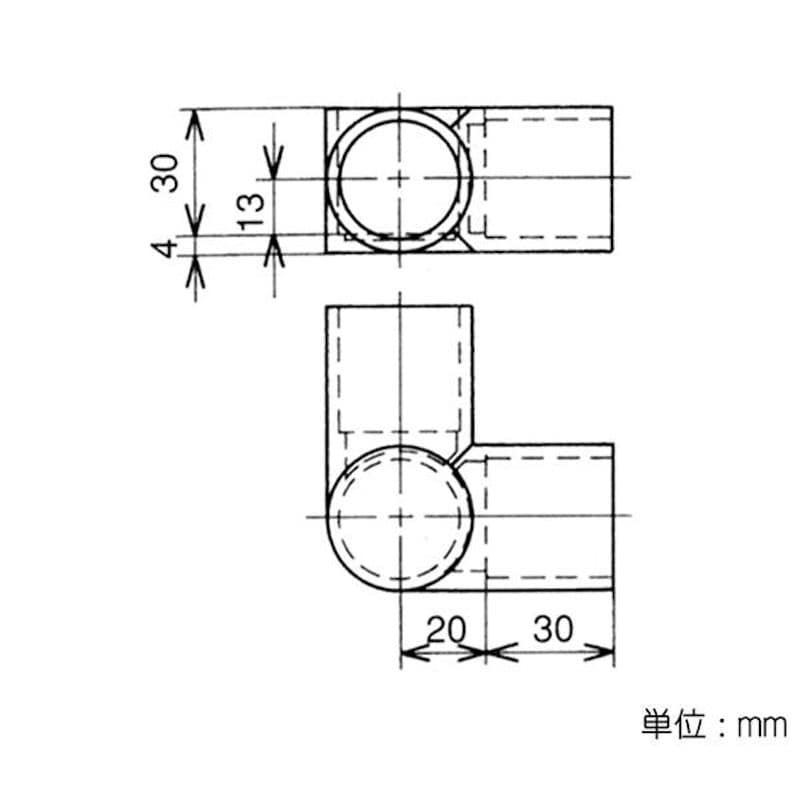 イレクタージョイント　Ｊ－１１９Ａ　Ｓ　アイボリー