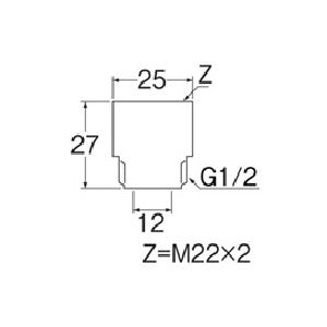 シャワーヘッドアダプター　ＰＴ２５０－３１
