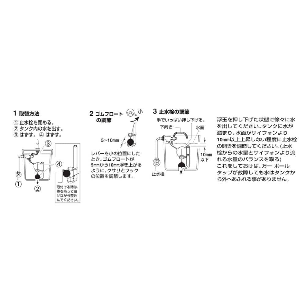 ロータンクゴムフロート　ＩＮＡＸ製ロータンクフロート直径６５ｍｍ用　ＰＨ８４－９３Ｘ