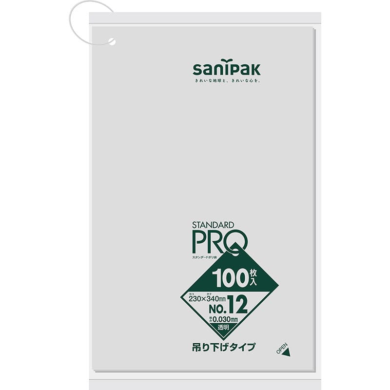 日本サニパック ひも付き規格袋 １２号 透明 １００枚入 Ｌ１２Ｈ の通販 ホームセンター コメリドットコム