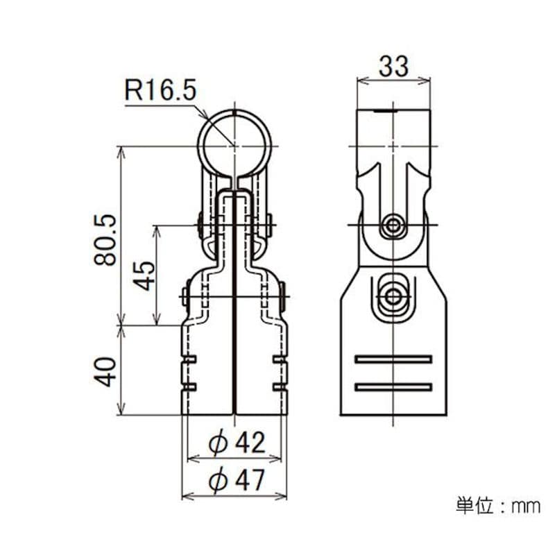 ４２異径メタルジョイント　ＬＥＪ－７Ａ　Ｓ　ブラック