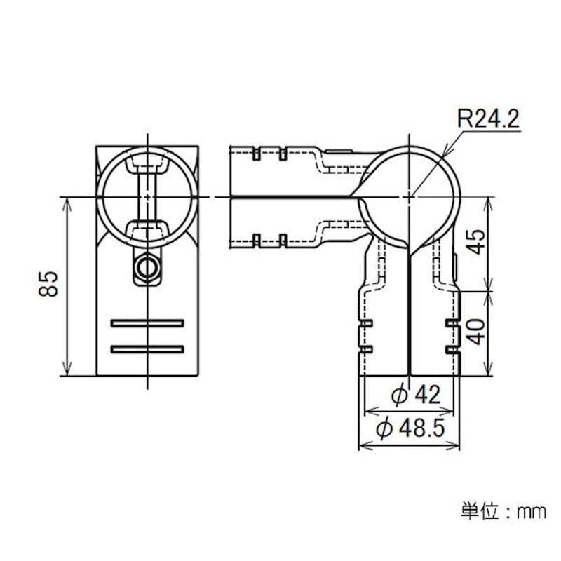 ４２パイメタルジョイント　ＬＪ－２Ａ　Ｓ　ブラック