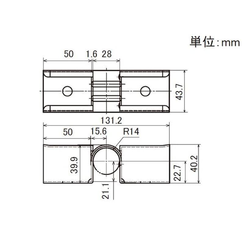 プラコンウケ金具　ＦＥ－２０４１Ｅ　ＣＲ　Ｓ