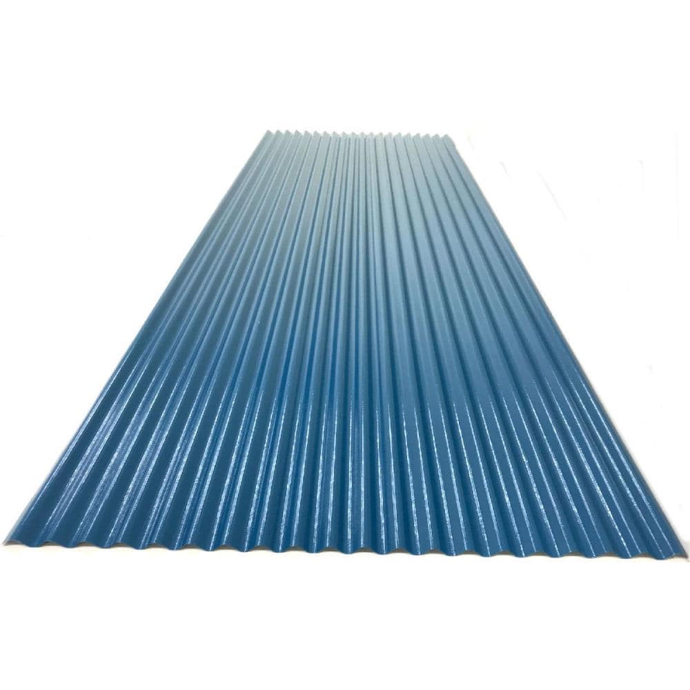 カラートタン波板　０．１９ｍｍ厚　ブルー　８尺