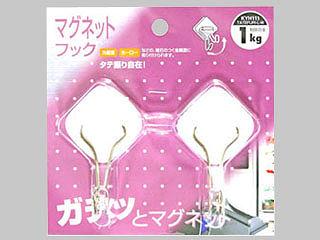WAKI マグネットフック 縦 L ホワイト KYH111