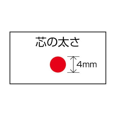 タジマ（ＴＪＭデザイン）墨付けクレヨン　細書き　４．０ｍｍ　黒　ＳＫＨ－ＢＬＡ