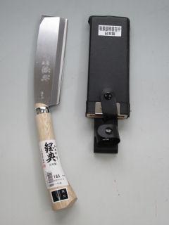 鋼典　鞘鉈両刃コブ柄１６５