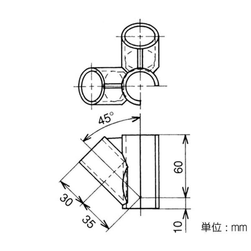 イレクタージョイント　Ｊ－１１４　Ｓ　アイボリー