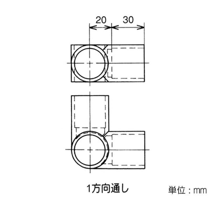 イレクタージョイント　Ｊ－１１９Ｂ　Ｓ　アイボリー