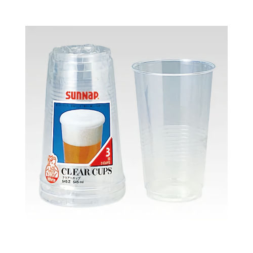 サンナップ　クリアーカップ　ジャンボ　５４５ＭＬ　３Ｐ　５４５Ｚ
