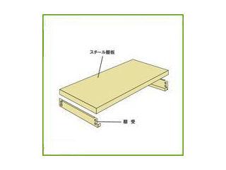 北島　中量ラック３００ｋｇ用棚板　　幅１５００×奥行９００　１段分　アイボリー　棚受付