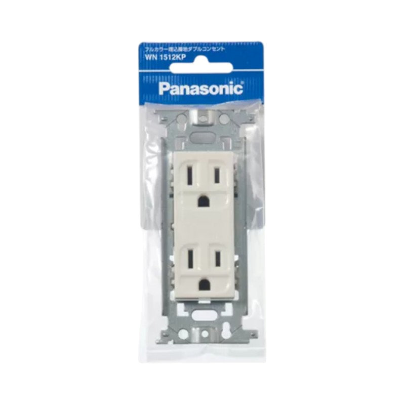 パナソニック　フルカラー埋込接地ダブルコンセント　２個入り　ＷＮ１５１２ＫＰ