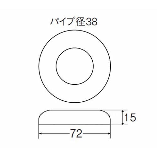 トラップ用ワン　座金　ＰＨ７０－５７－３８