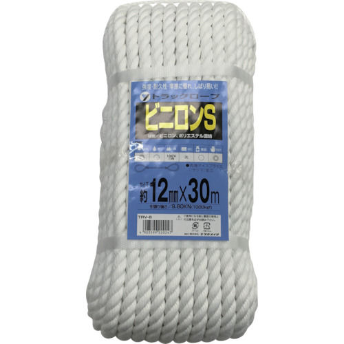 ビニロンＳトラックロープ　ＯＢ　１２×３０　ＴＲＶ－６