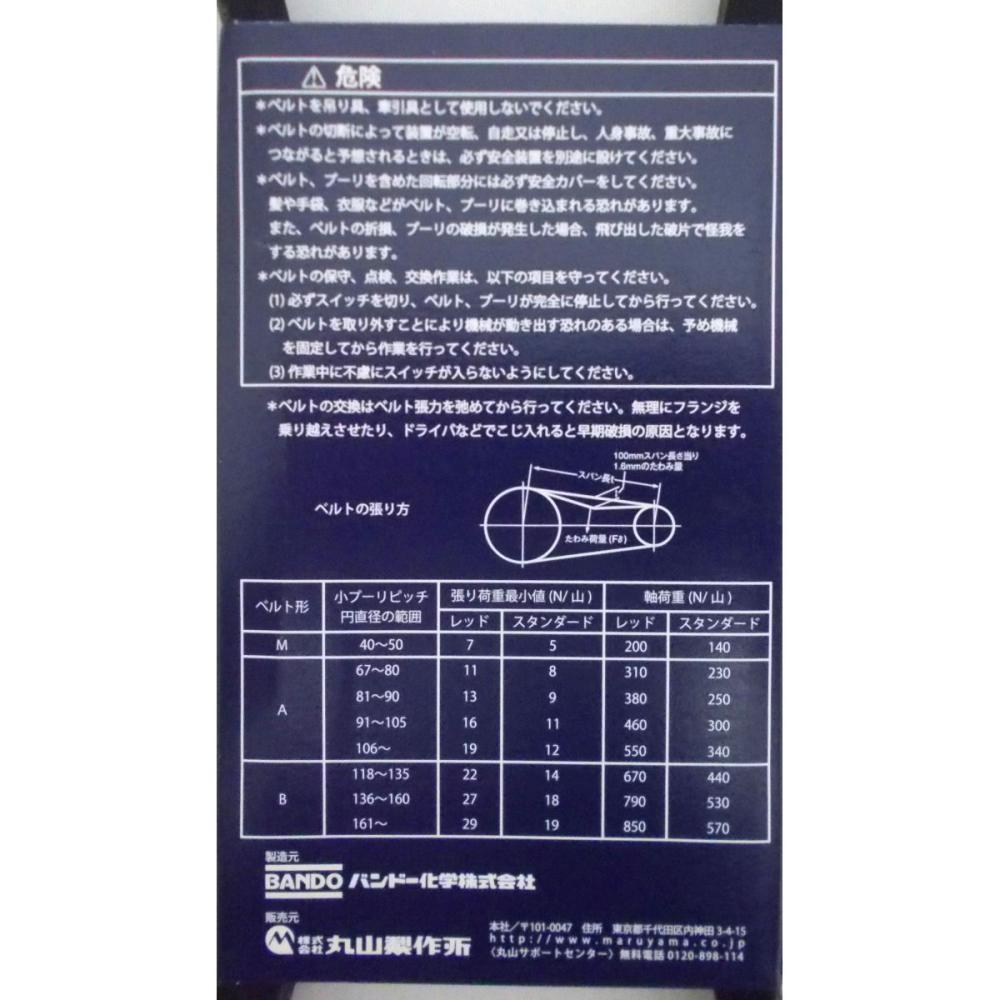 バンドー化学（ＢＡＮＤＯ）　Ｖベルト　Ｂ－４７