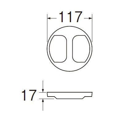流し排水栓フタ　ＰＨ６３Ｆ－３