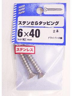 ステン皿タッピング　６×４０　２本