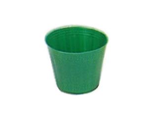 カラーポット　１００個組　７．５ｃｍ　緑