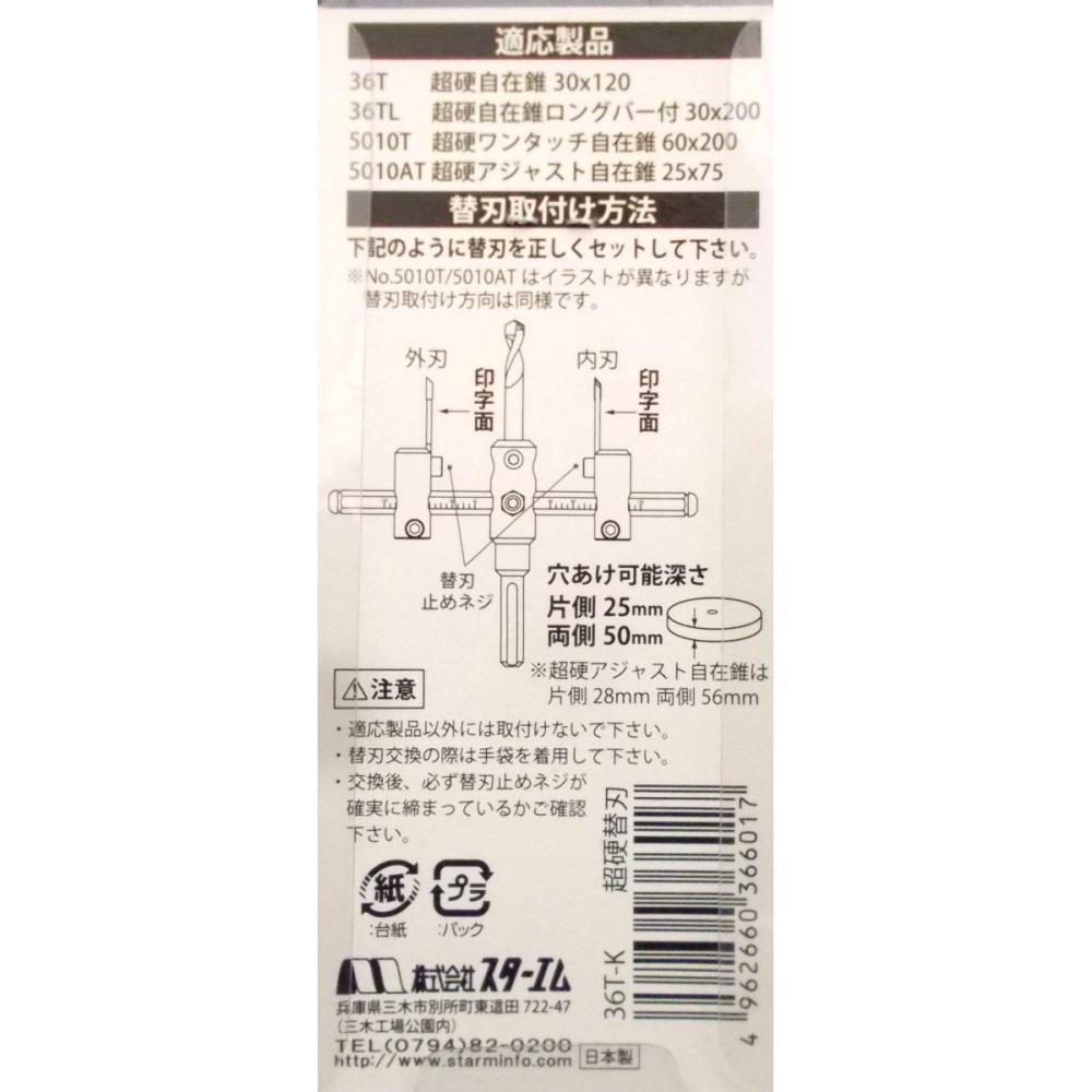 スターエム超硬自在錐　替刃　　　　　　　　　　　　　　　　　