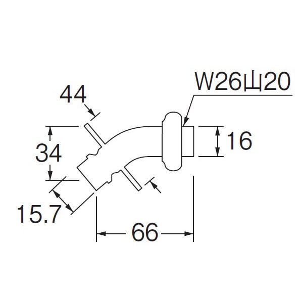 洗濯機排水ホース 延長 交換 排水口向き変更 L型 L形 L字