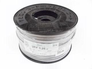 ビニル平形コード　ＶＦＦ　１．２５ＳＱ　灰　１００ｍ巻