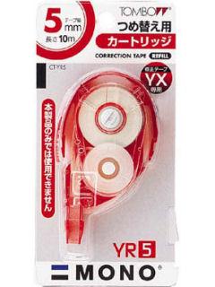 トンボ鉛筆 修正テープカートリッジ CT-YR5 5mm×10m