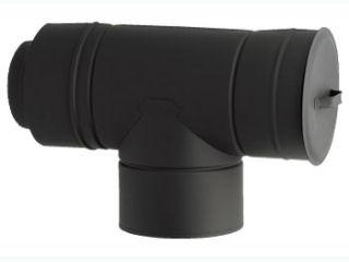 ホンマ　黒耐熱　二重　ステンレス　Ｔ曲　Φ１０６