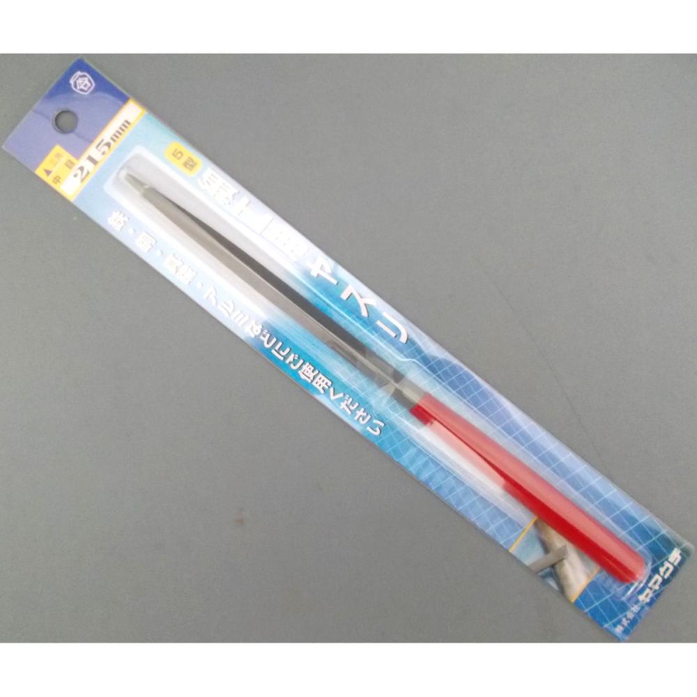 細工用ヤスリ (5型) 三角 215 中目 B柄付