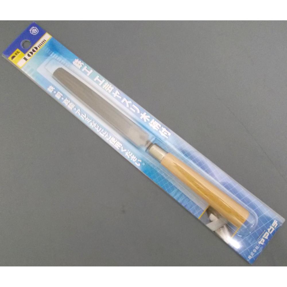 鉄工工芸ヤスリ 半丸 木柄付