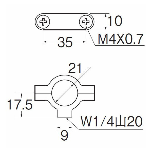 Ｈ８６１－２０．８　止め金具