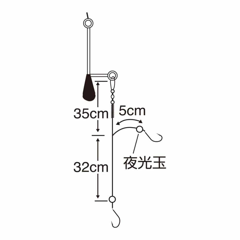 ササメ　ちょいハゼセット　７号　Ｈ－００５