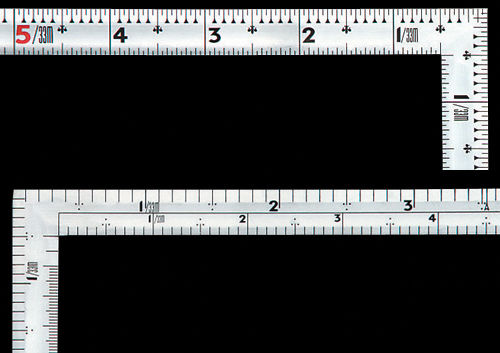 シンワ　曲尺　名作　１尺　裏面角目