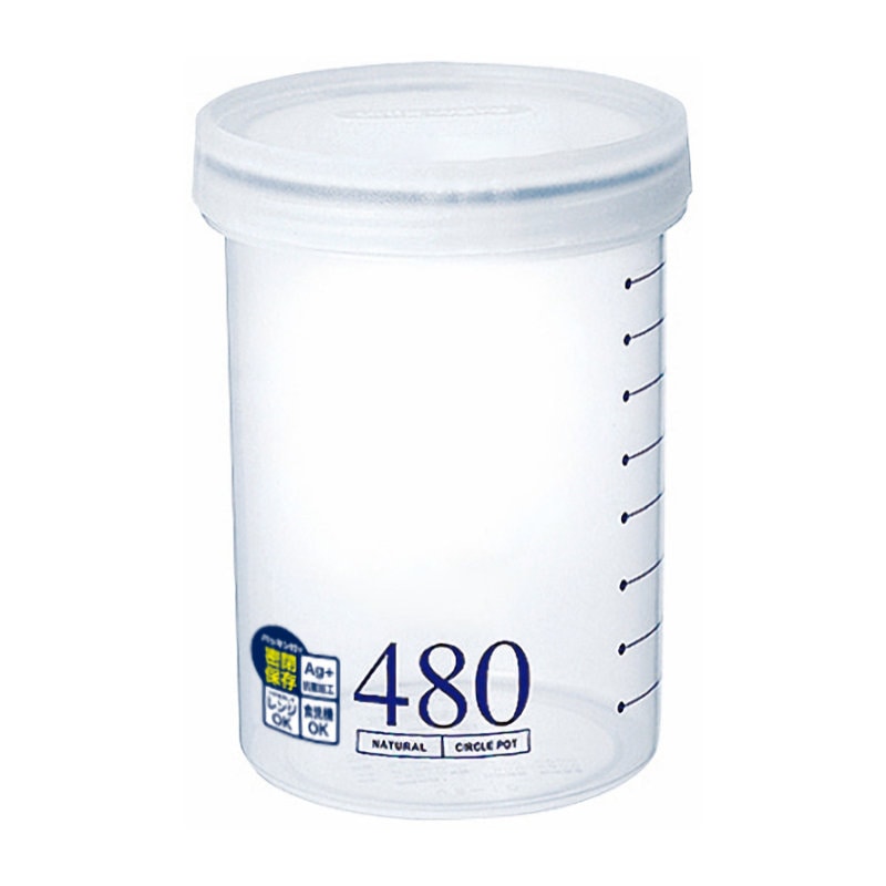 アスベル　Ａｇサークルポット　４８０ｍＬ　直径８９×高さ１２０ｍｍ　ＰＳ－１５