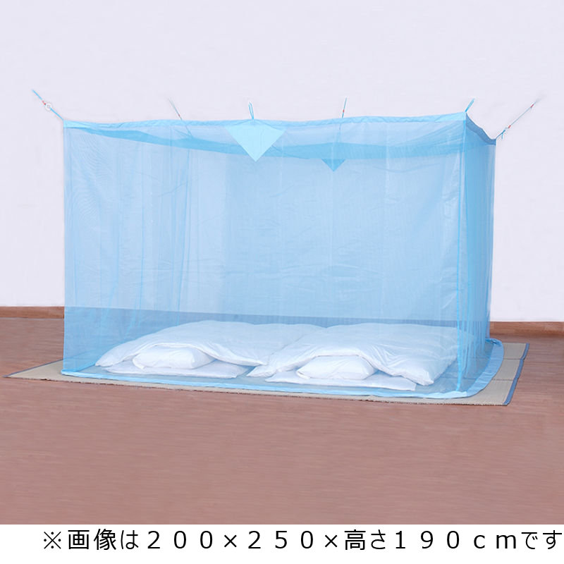洗える蚊帳 ナイロン製 ブルー 250 300 190cmの通販 ホームセンター コメリドットコム