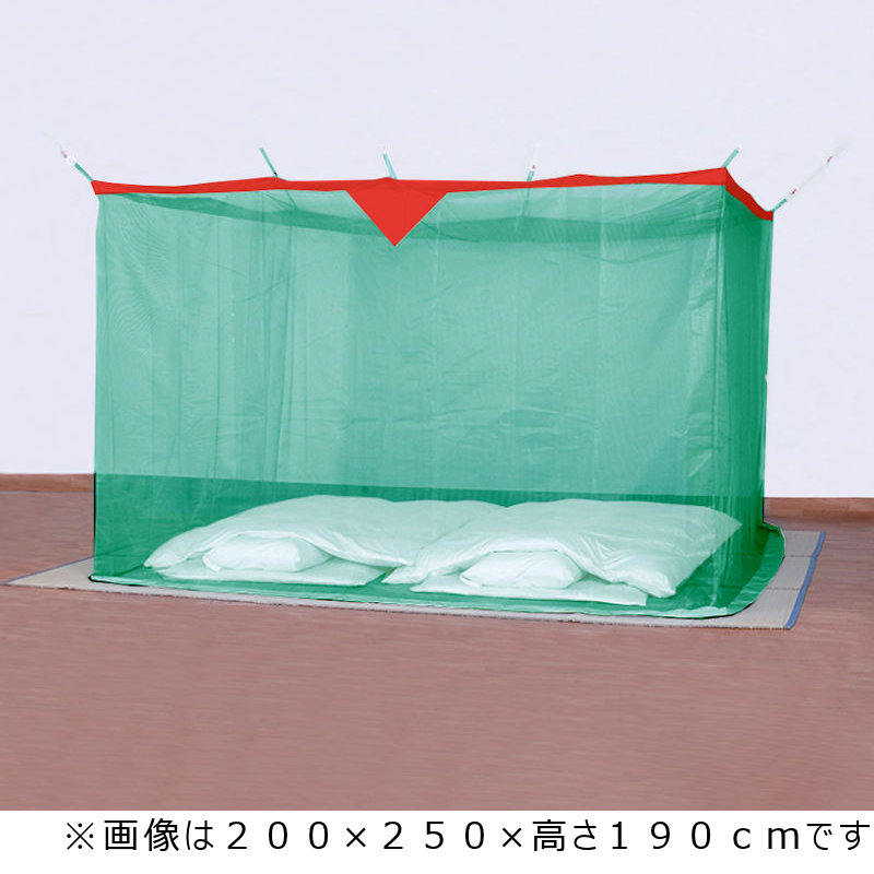 洗える蚊帳　ナイロン製　グリーン　３００×４００×１９０ｃｍ