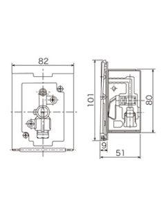 壁ボックスコック　ＯＦー５６０Ｗ　ホワイト