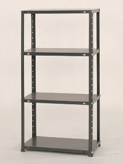 スチール棚ＤＫラック　ＤＫ－４６３　４段　ダークグレー
