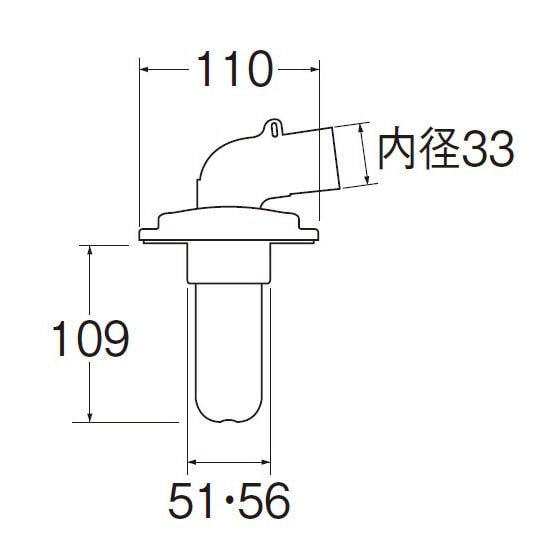 ＪＨ５５００－５０　洗濯機排水トラップ