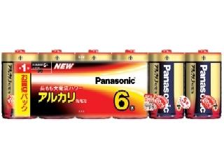パナソニック アルカリ乾電池 単1×6P LR20XJ／6SW