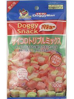 ドギーマン　ドギースナックバリュー　サイコロトリプルミックス　１００ｇ