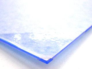 塩ビ板　青透明　３００×４５０×１．０